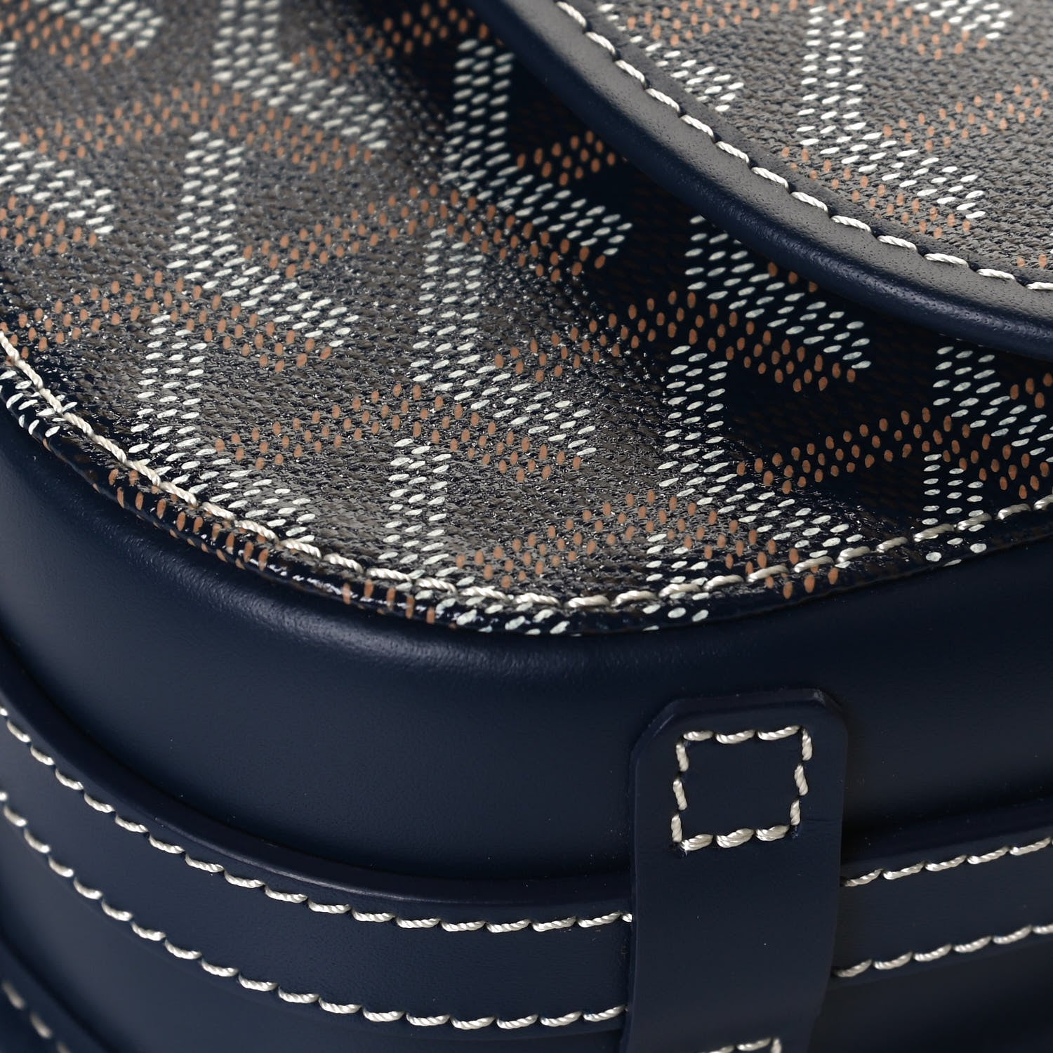 Goyard Goyardine Belvedere II PM Messenger Bag Navy 10 of 12