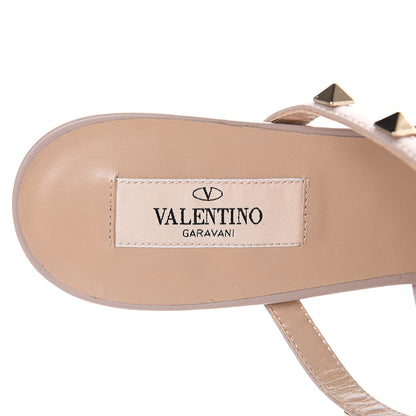 Valentino Garavani Patent Nappa Rockstud 50mm Cage Mules 40 Poudre 7 of 8
