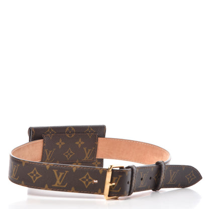 Louis Vuitton Monogram Pochette Solo Belt 90 36 3 of 14