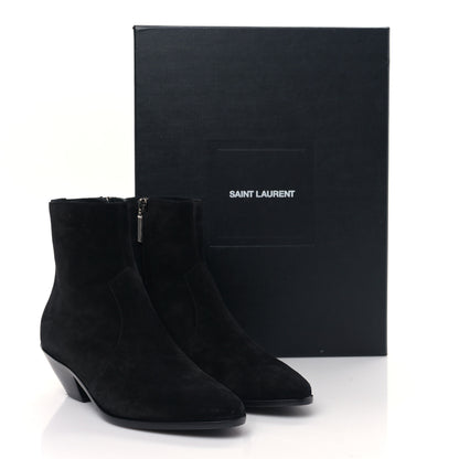 Saint Laurent Suede Chelsea Boots 38.5 Black 9 of 9