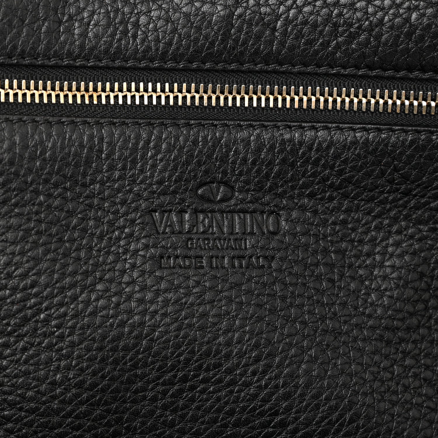 Valentino Garavani Alce Printed Calfskin Medium Rockstud Tote Black 6 of 11