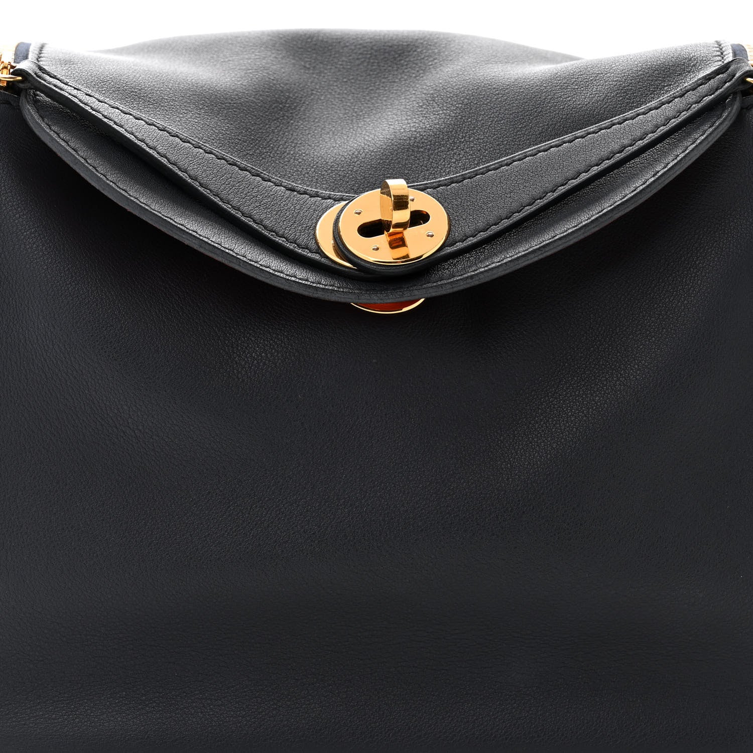 Hermes Swift Verso Lindy 26 Bleu Indigo Orange Poppy 8 of 10