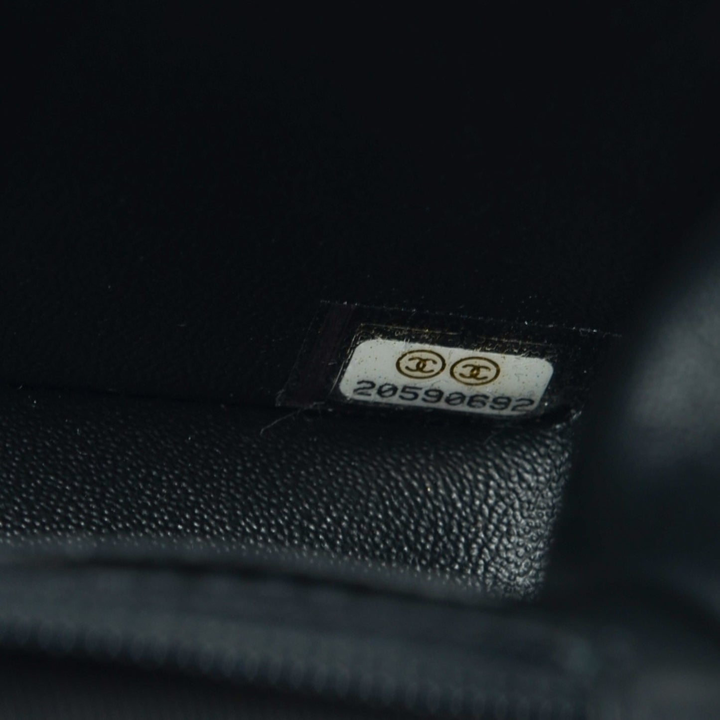 Lambskin Chevron Quilted Mini Square Flap So Black