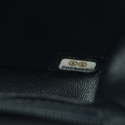 Chanel Lambskin Chevron Quilted Mini Square Flap So Black 9 of 9