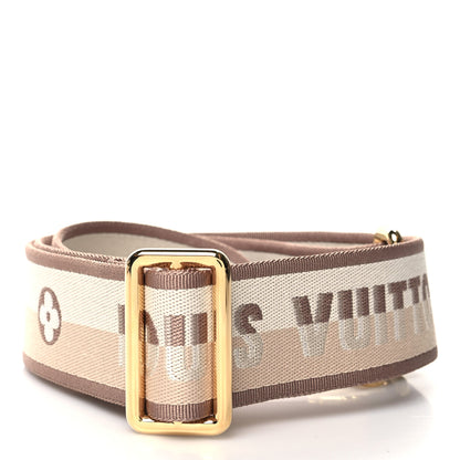 Louis Vuitton Jacquard Speedy Bandouliere 20 Shoulder Strap Beige Brown 2 of 3