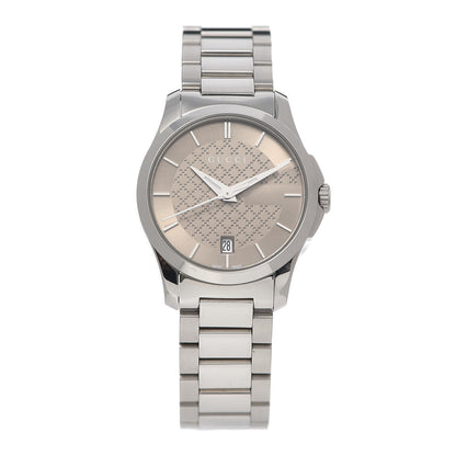 Gucci Stainless Steel 27mm G-Timeless Quartz Watch Brown 1 of 5