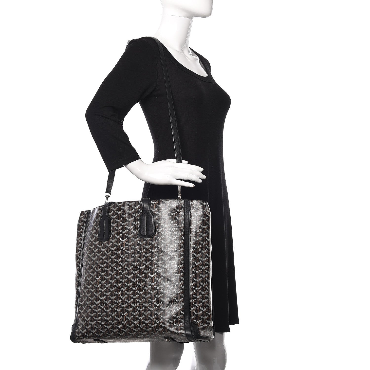 Goyard Goyardine Voltaire Tote Black 3 of 17