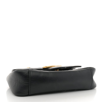 Gucci Calfskin Matelasse Mini GG Marmont Shoulder Bag Black 4 of 15