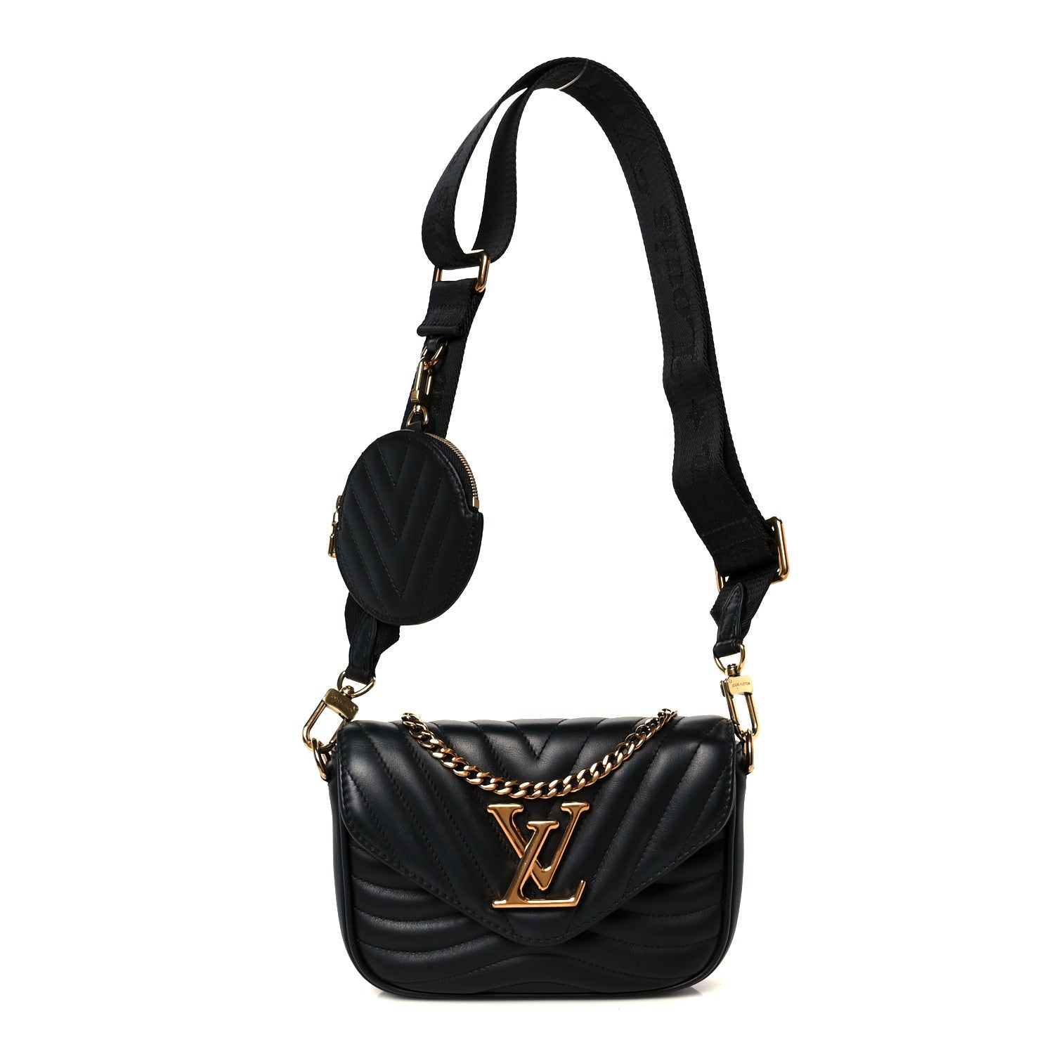 Louis Vuitton Calfskin New Wave Multi Pochette Black 1 of 13