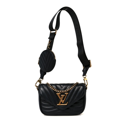 Louis Vuitton Calfskin New Wave Multi Pochette Black 1 of 13