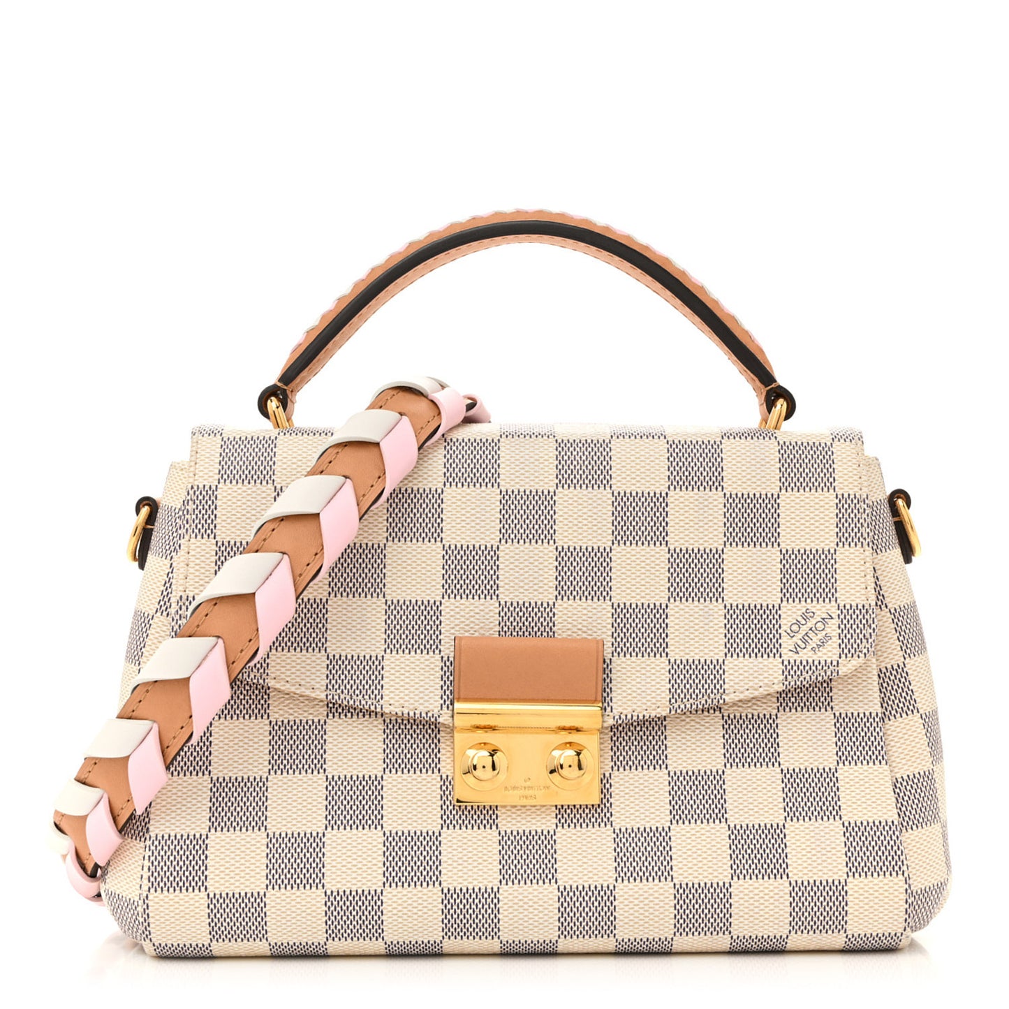 Damier Azur Braided Croisette Rose