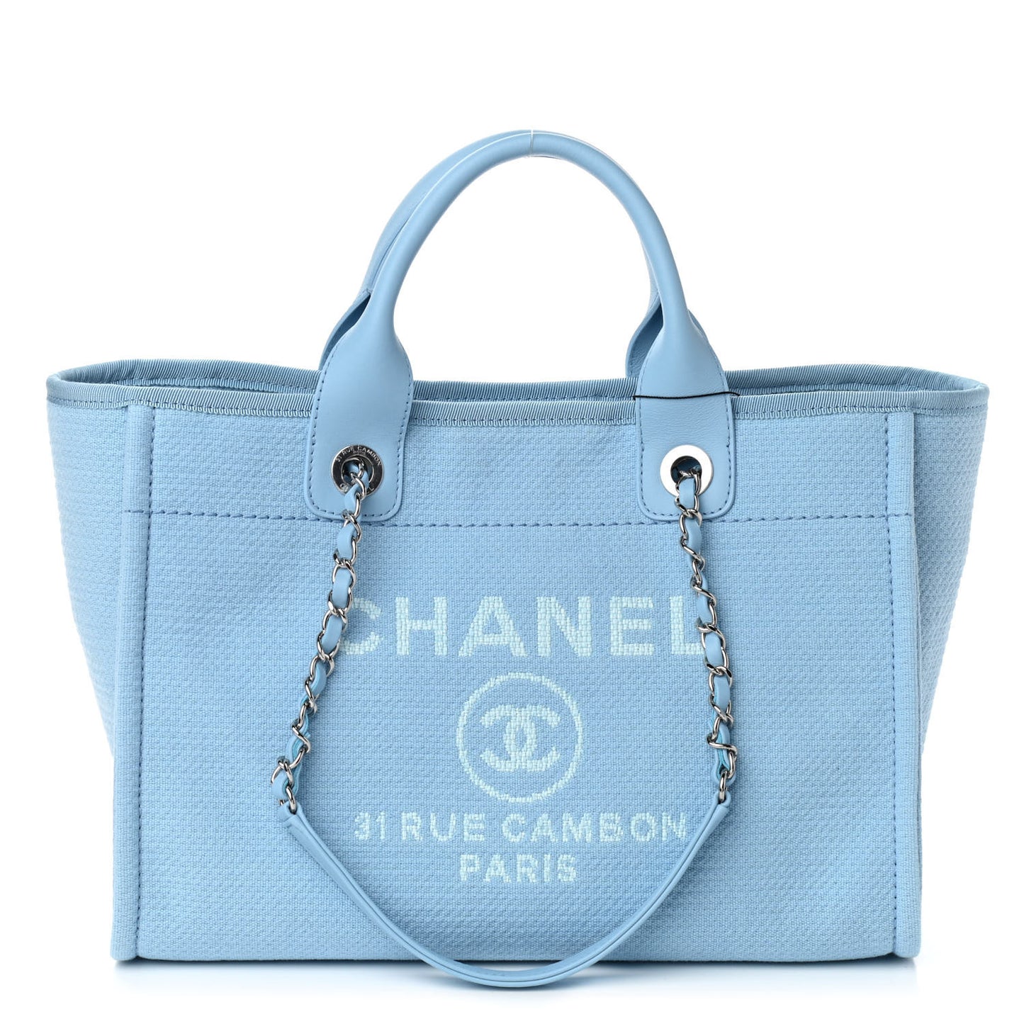 Mixed Fibers Small Deauville Tote Light Blue