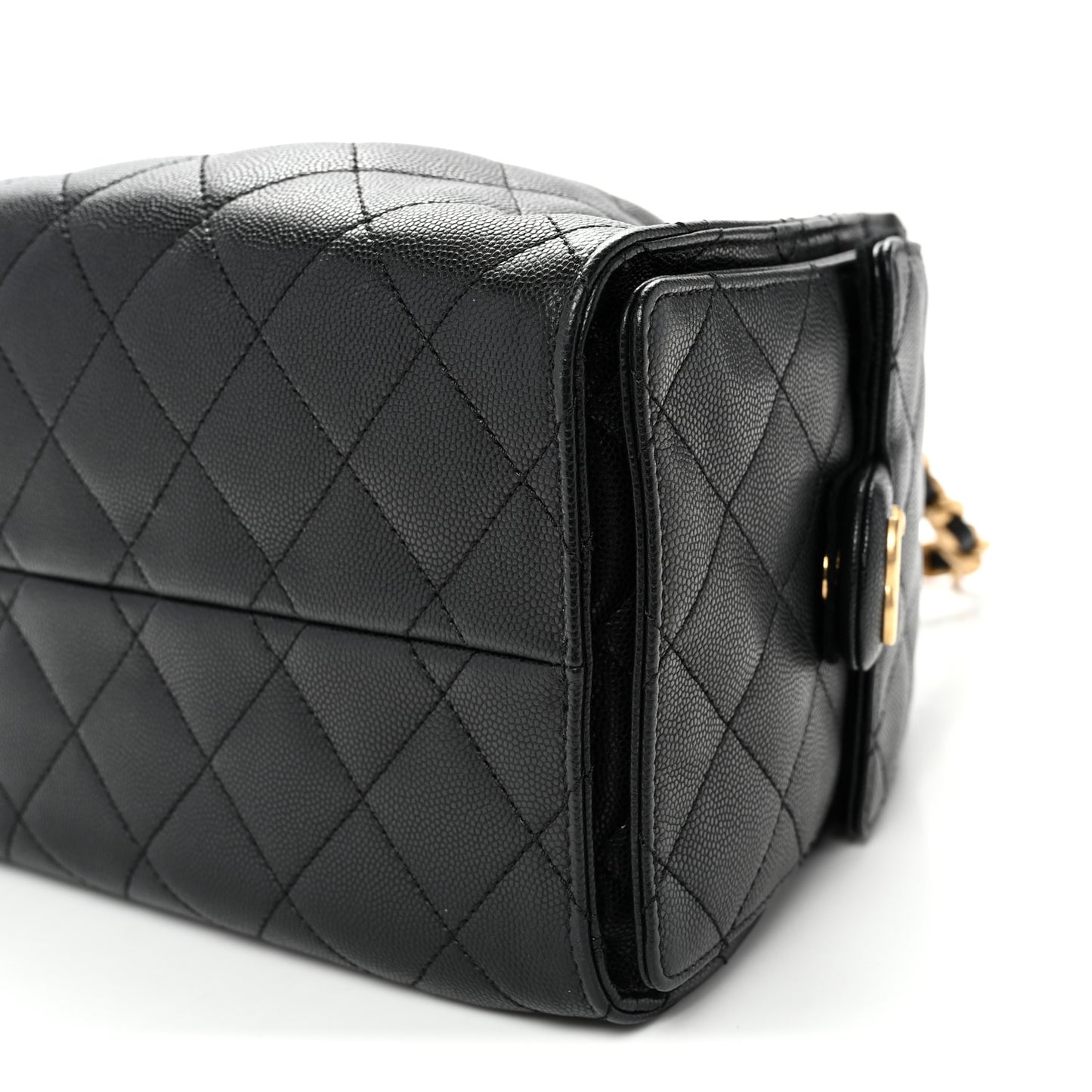 Caviar Quilted Small Chanel 25 Handbag Black