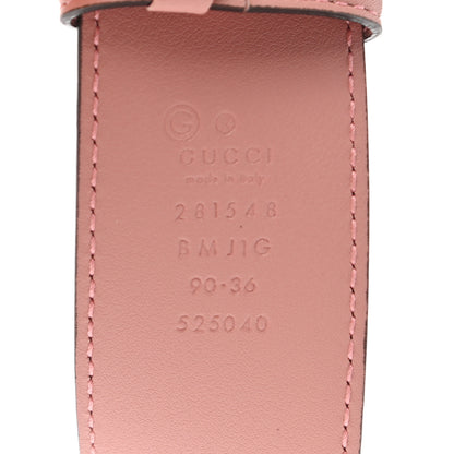 Gucci Soft Microguccissima Margaux Calfskin Belt 90 36 Soft Pink 5 of 5
