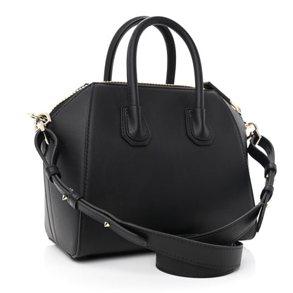 Givenchy Smooth Calfskin Triangle Studded Mini Antigona Black 3 of 11