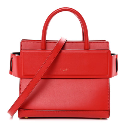 Givenchy Smooth Calfskin Mini Horizon Satchel Red 1 of 10