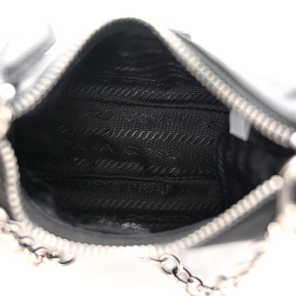 Prada Tessuto Nylon Mini Re-Edition 2000 Shoulder Bag Black 5 of 11