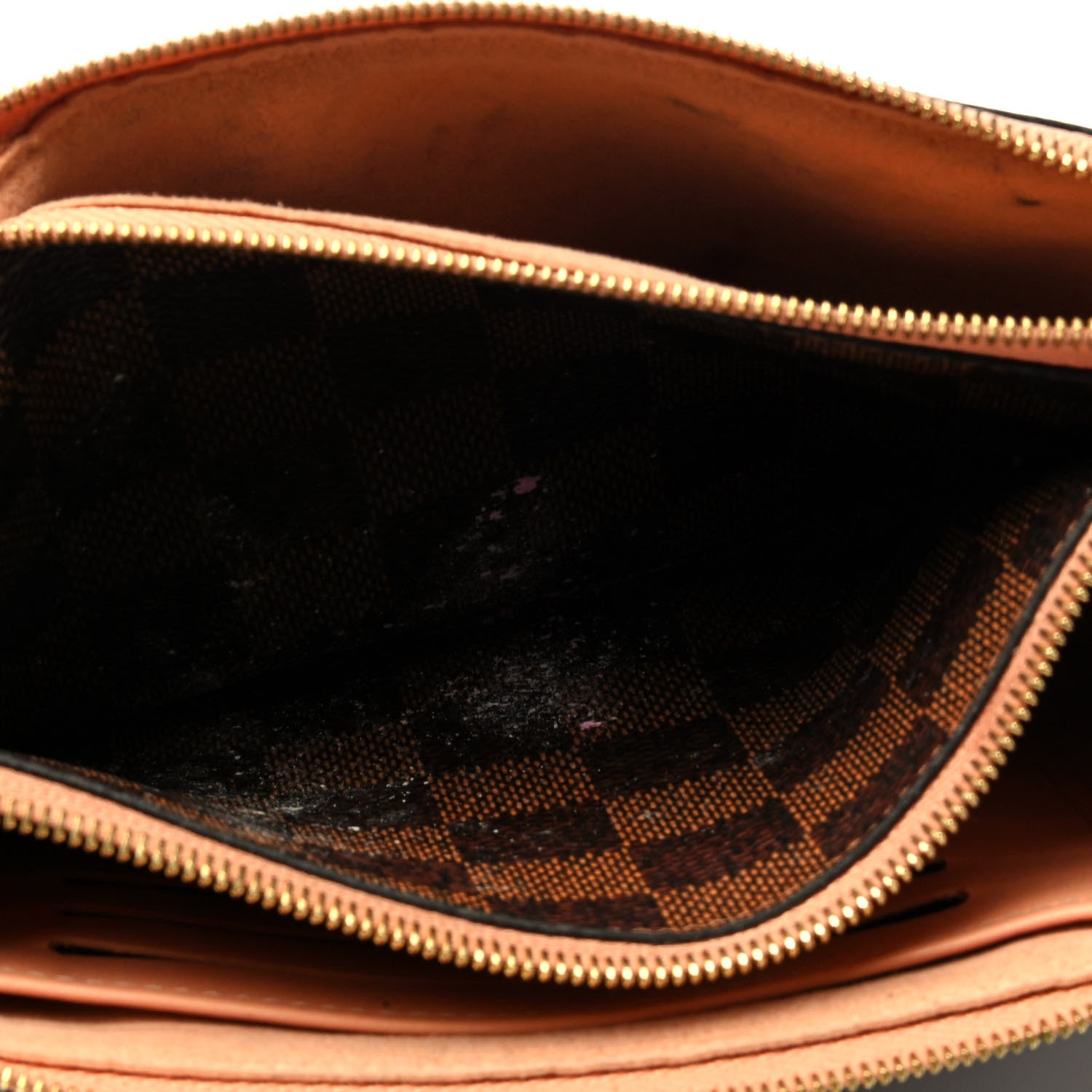 Louis Vuitton Damier Ebene Double Zip Pochette 4 of 5