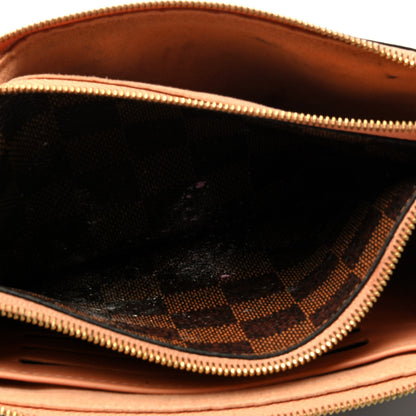 Louis Vuitton Damier Ebene Double Zip Pochette 4 of 5