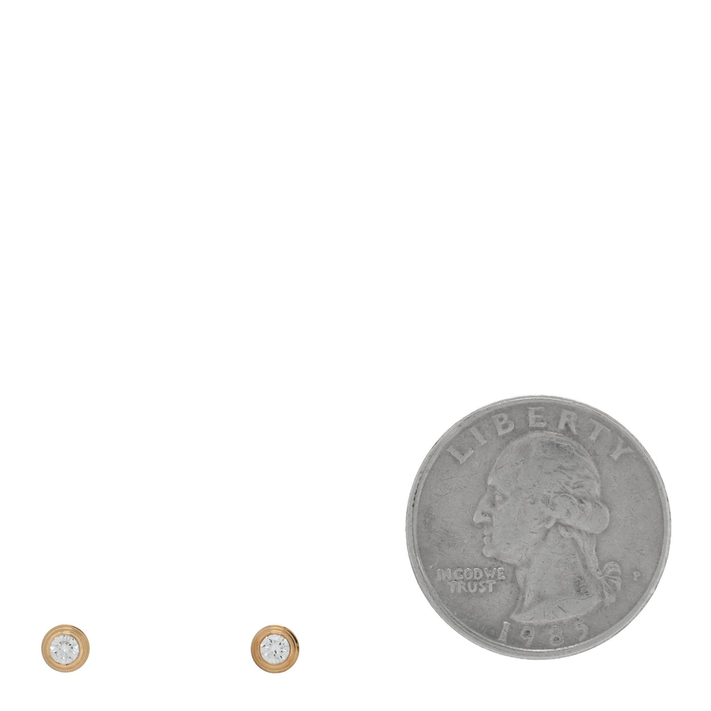 18K Yellow Gold Diamond D'Amour Earrings