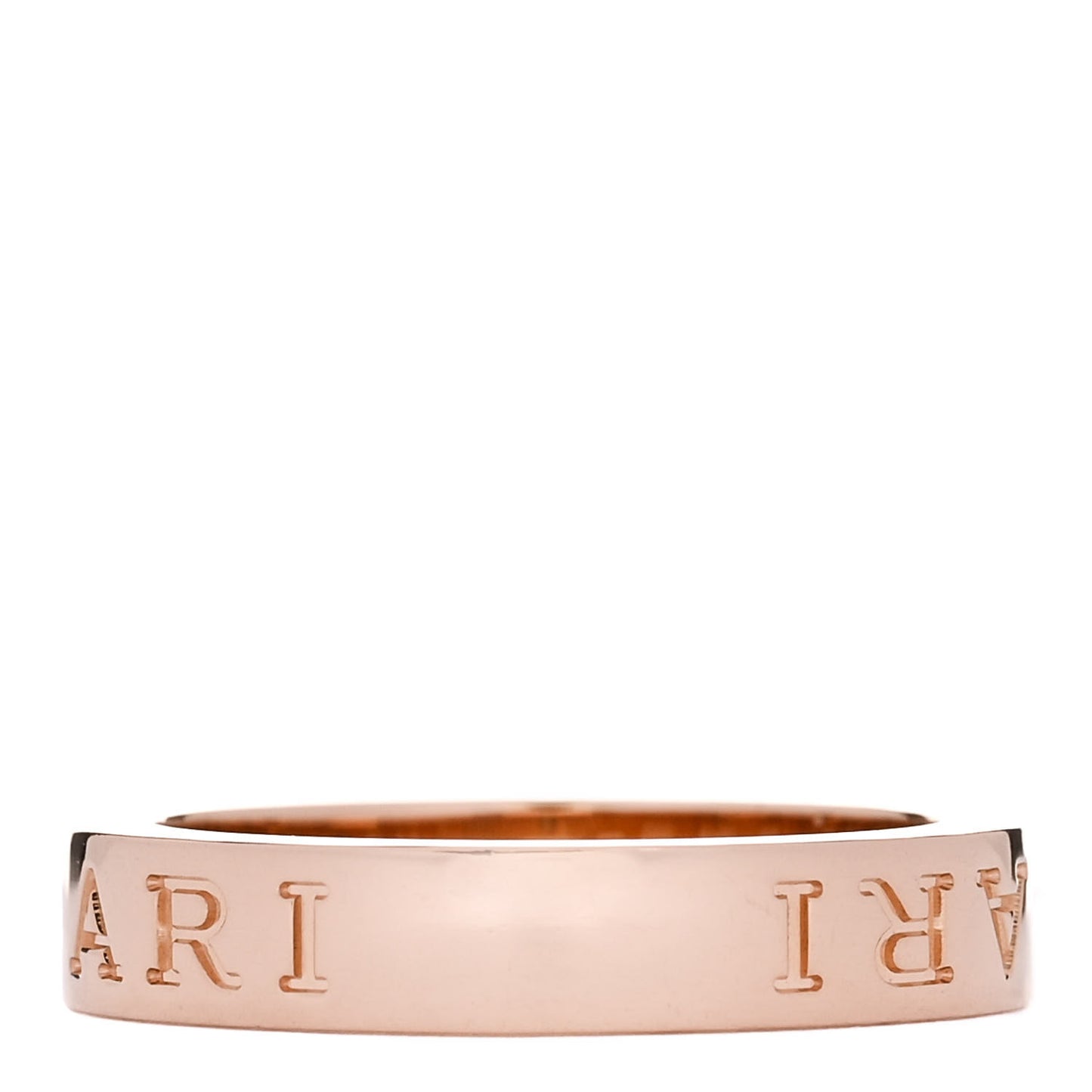 18K Rose Gold Diamond B.Zero1 Essential Band Ring 54 6.75