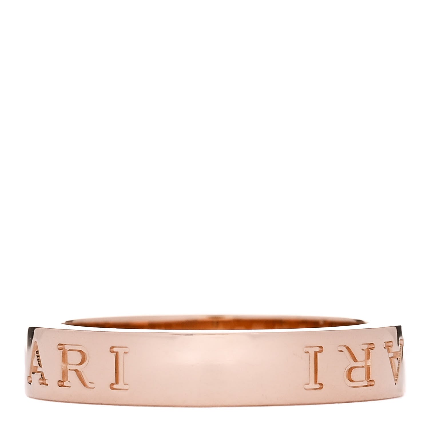 Bulgari 18K Rose Gold Diamond B.Zero1 Essential Band Ring 54 6.75 3 of 5