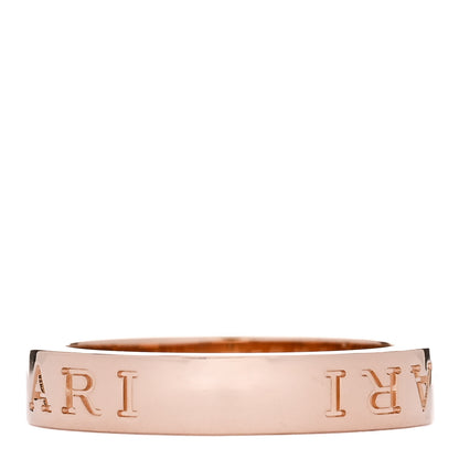 Bulgari 18K Rose Gold Diamond B.Zero1 Essential Band Ring 54 6.75 3 of 5