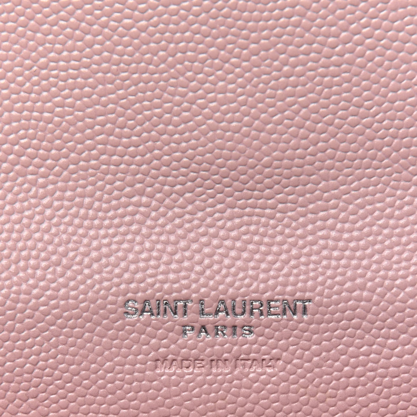 Grain De Poudre Matelasse Chevron Small Monogram Envelope Wallet Pale Pink