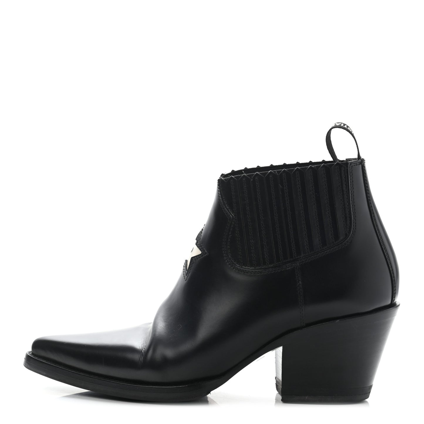 Calfskin L.A. Ankle Boots 36.5 Black