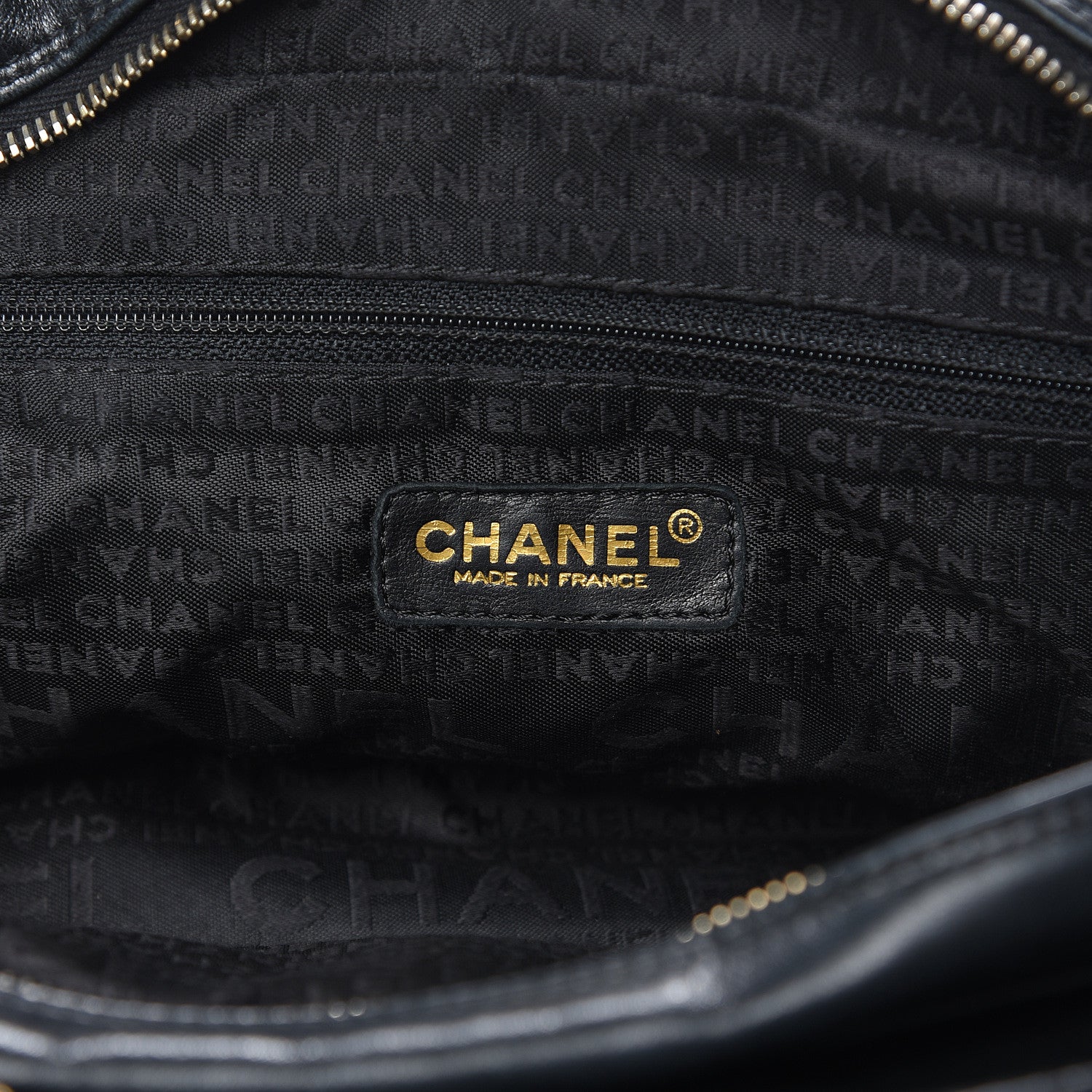 Chanel Calfskin Quilted CC Chocolate Bar Shoulder Bag Black 6 of 16