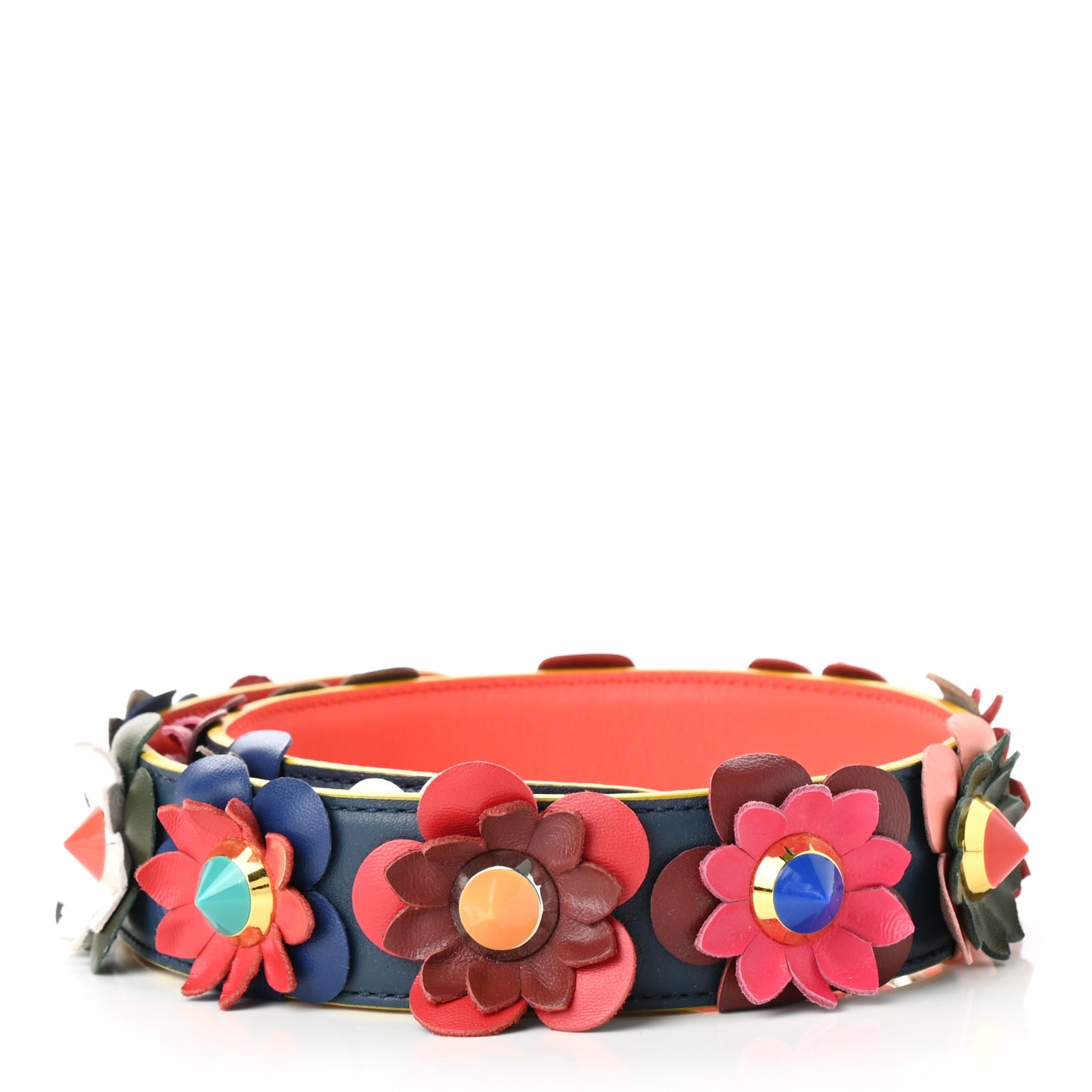 Vitello Dolce Flowerland Studded Strap You Blue Corallo Multicolor