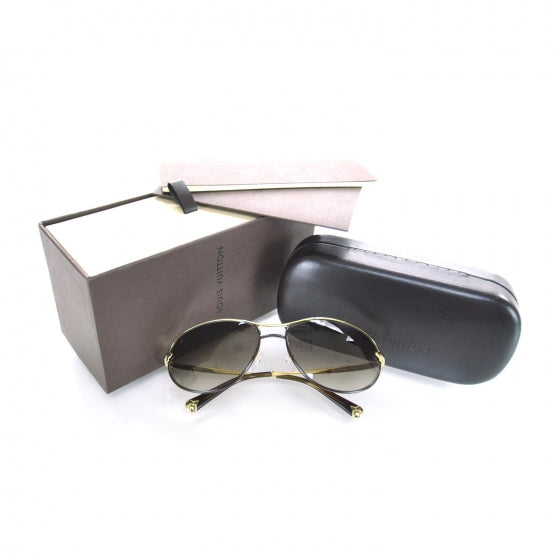 Louis Vuitton Mimosa Sunglasses Brown Glitter 1 of 1