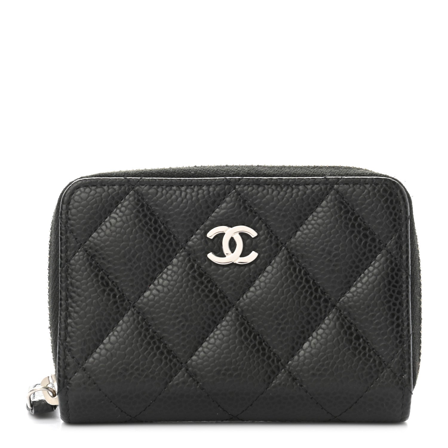 Chanel Caviar Quilted Classic Zipped Coin Purse Black 1 of 8