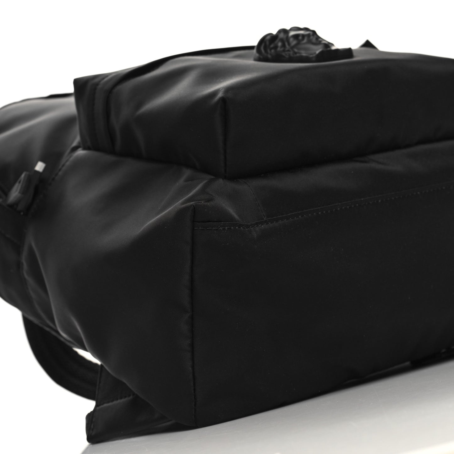 Nylon Palazzo Medusa Backpack Black
