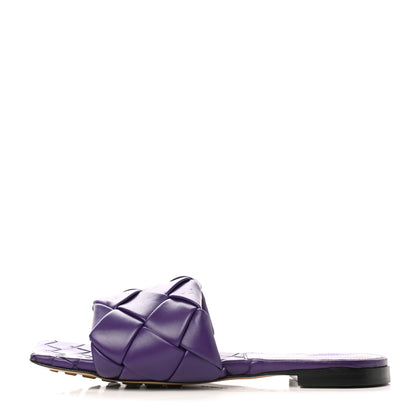 Bottega Veneta Nappa Maxi Intrecciato Lido Flat Sandals 38 Gumdrop 1 of 9