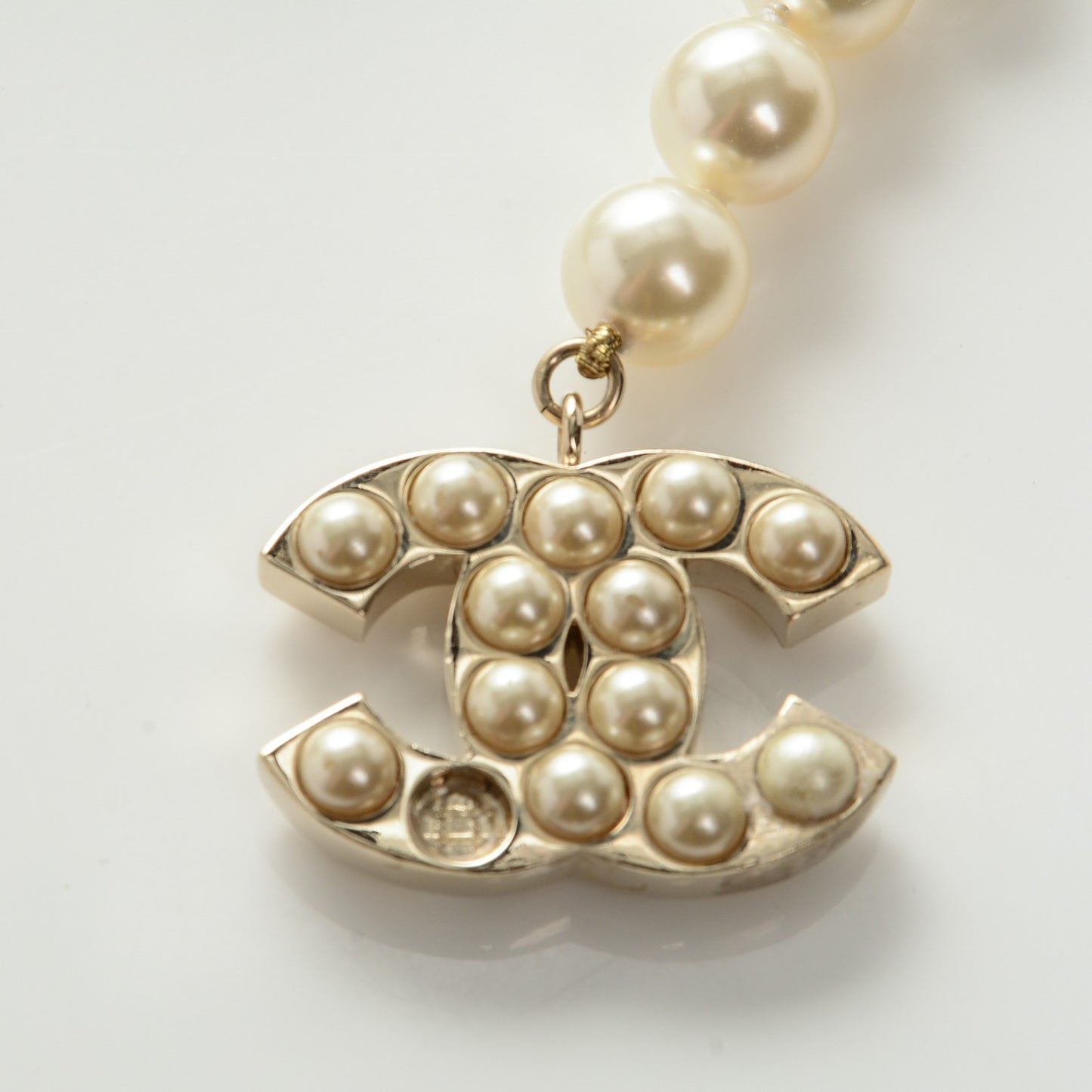 Pearl CC Double Strand Belt Gold