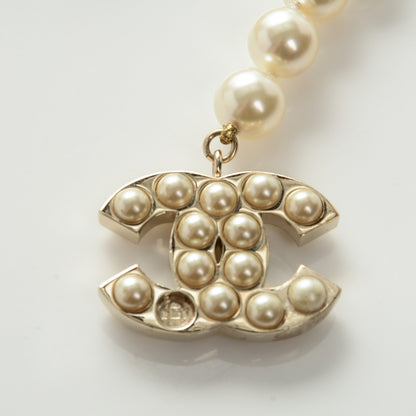 Chanel Pearl CC Double Strand Belt Gold 3 of 7