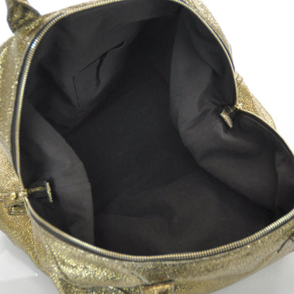 Saint Laurent Volcano Crackled Leather Easy Sac Gold 6 of 8