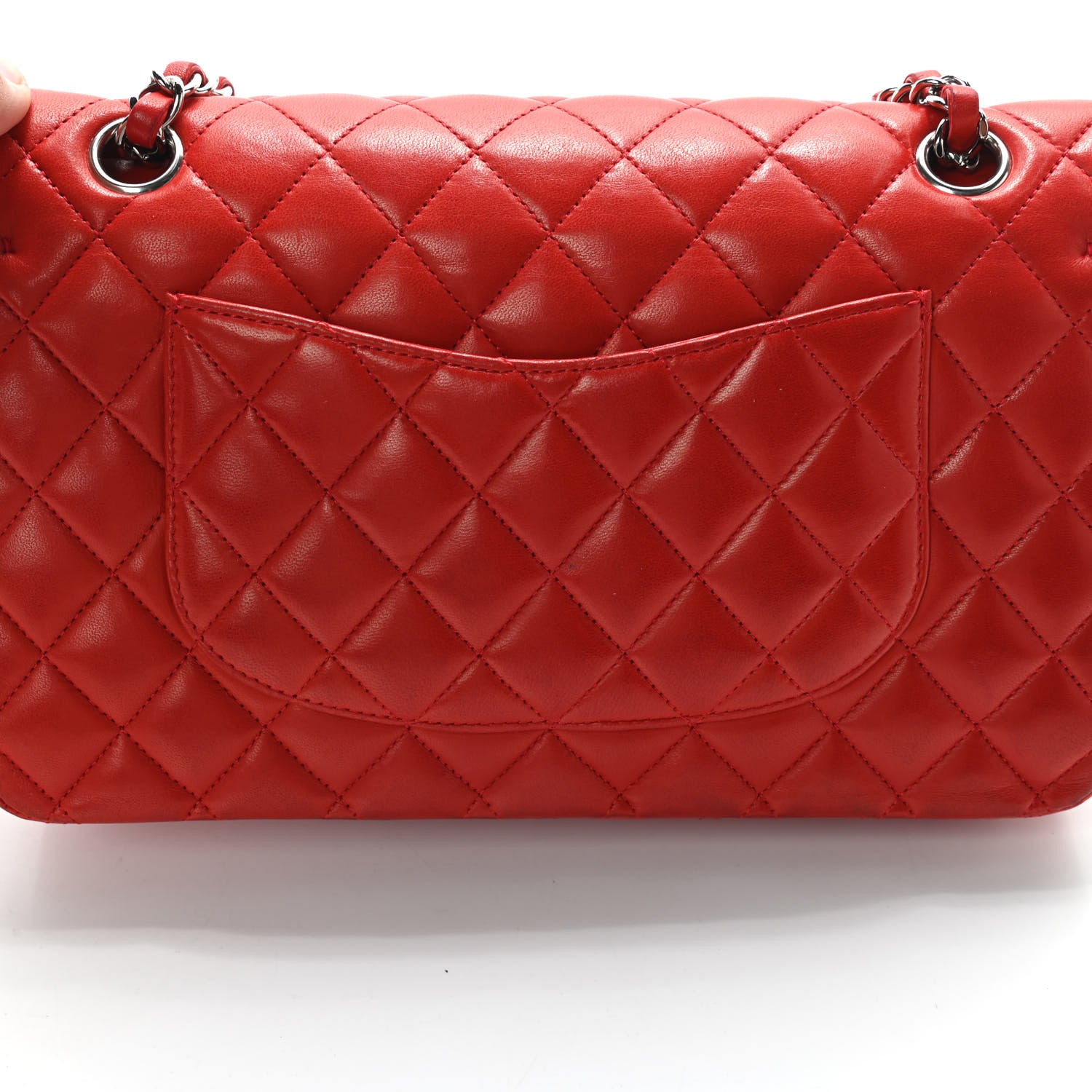 Chanel Lambskin Quilted Medium Double Flap Red 20 of 20