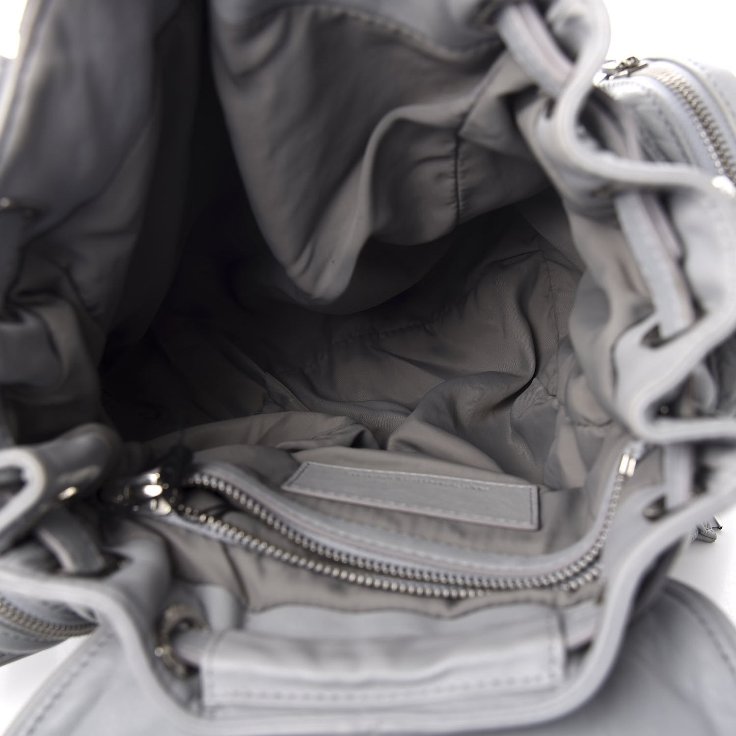 Lambskin Mini Marti Backpack Washed Powder Rhodium Hardware
