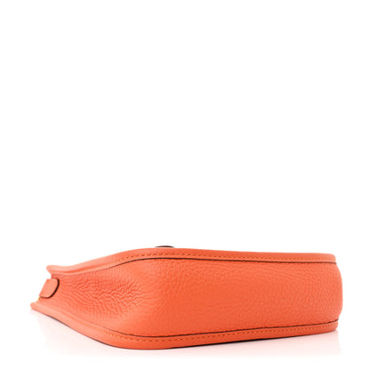 Hermes Taurillon Clemence Evelyne TPM Orange 4 of 10