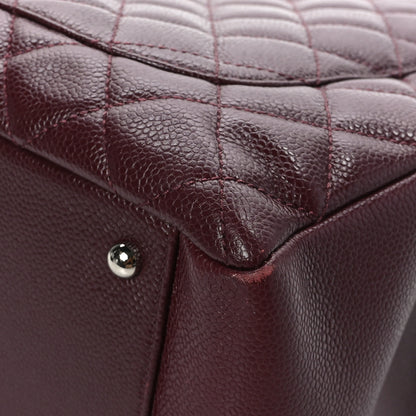 Chanel Caviar Quilted XL Grand Shopping Tote GST Dark Burgundy 12 of 15