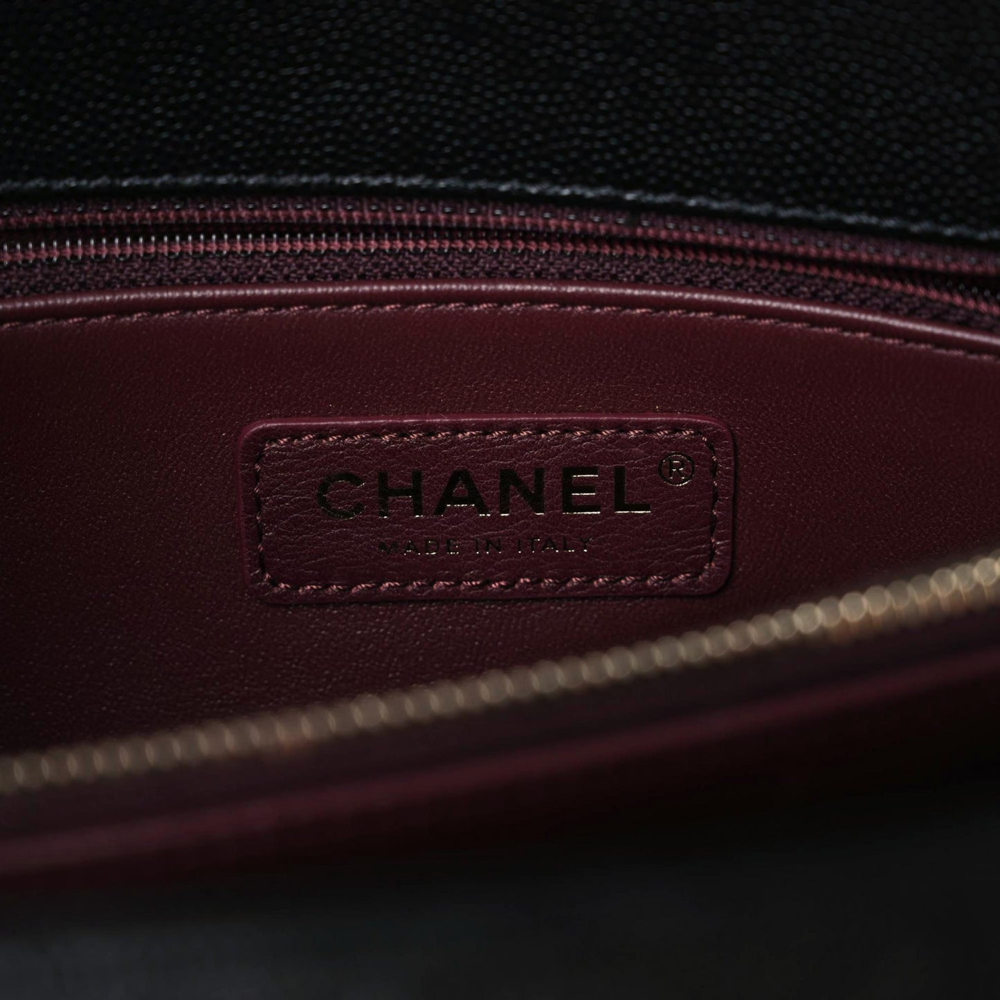 Caviar Quilted Medium Coco Handle Flap Black