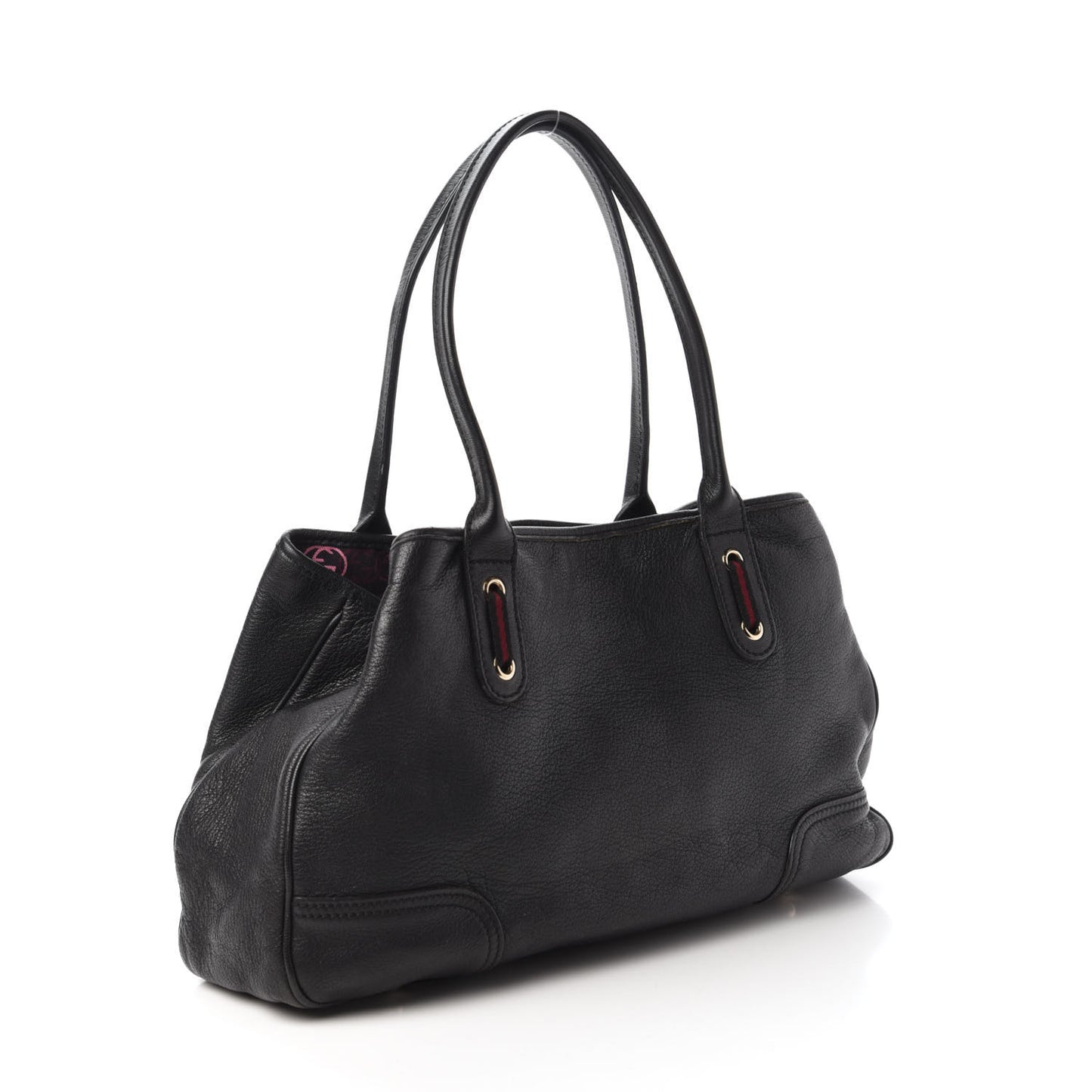 Calfskin Medium Princy Tote Black