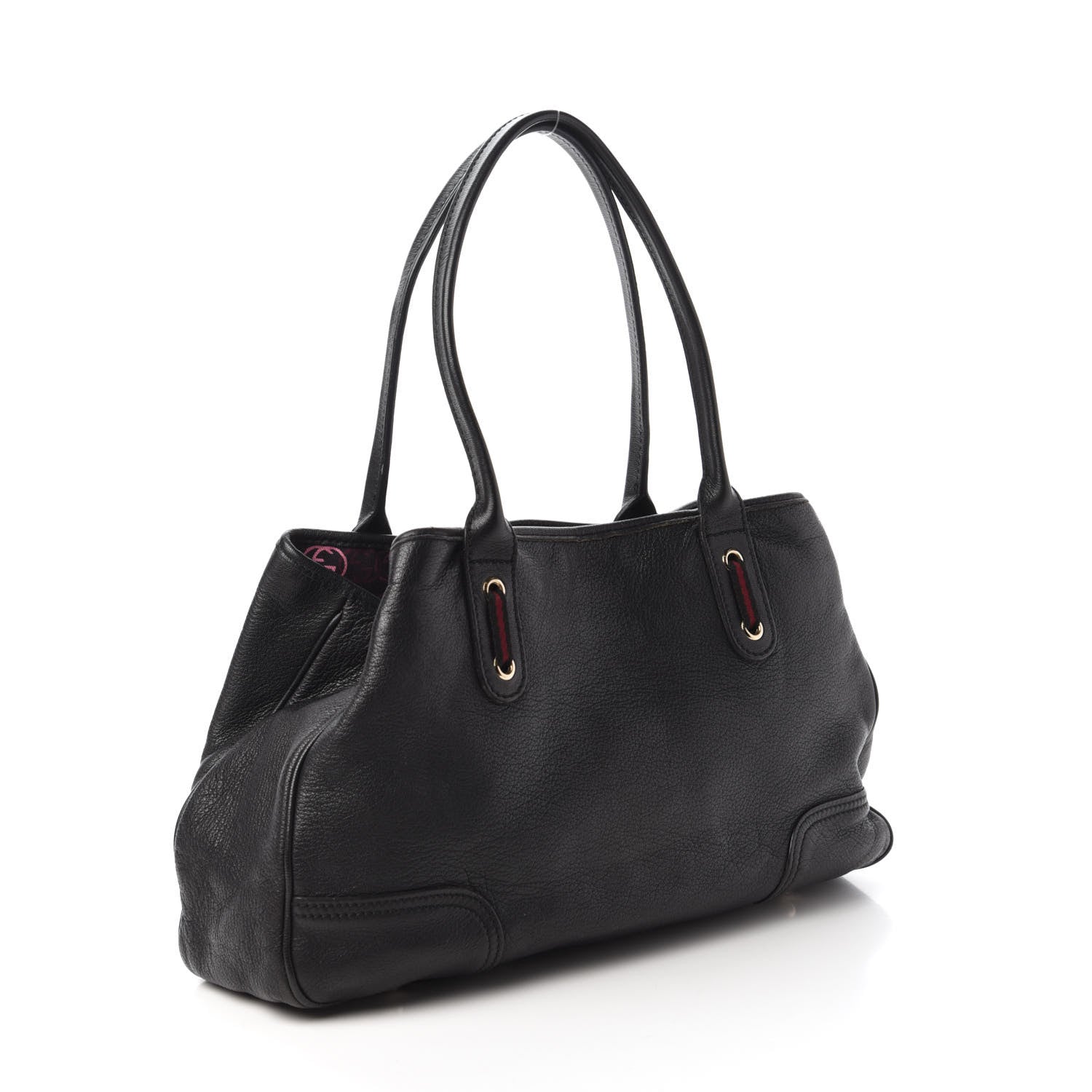 Gucci Calfskin Medium Princy Tote Black 3 of 12