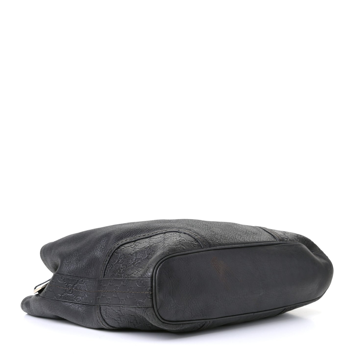 Calfskin Guccissima Trim Large Signoria Dark Brown