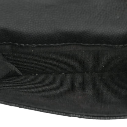 Chanel Caviar Quilted Crystal CC Small Flap Wallet Black 6 of 14