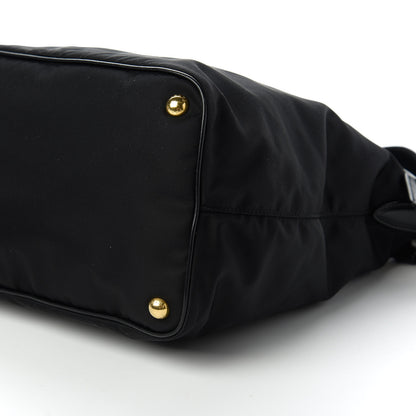 Prada Tessuto Nylon Soft Calf Tote Black 7 of 10