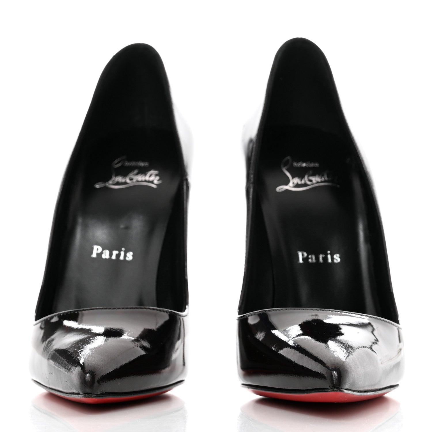 Christian Louboutin Metallic Patent Psychic So Kate 120 Pumps 37 Black 2 of 7