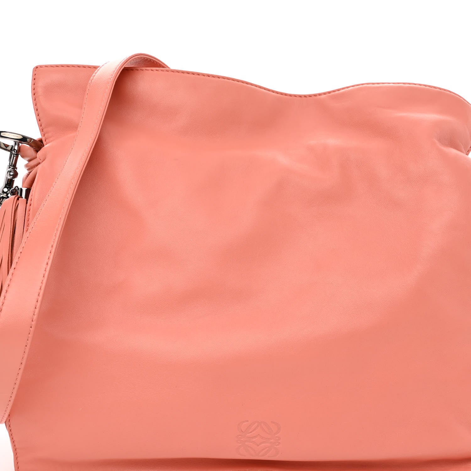 Loewe Calfskin Flamenco Knot Bag Pink 7 of 9